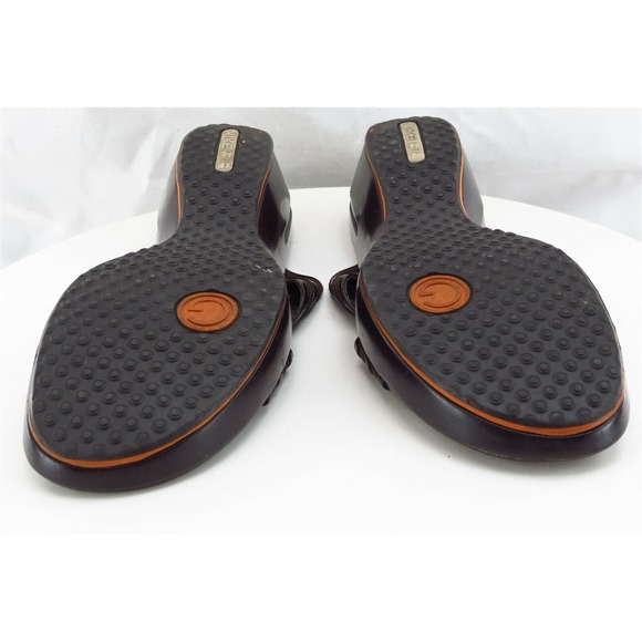 Cole‎ Haan Sz 9 B Black Slide Leather Women Sandals - Picture 7 of 7